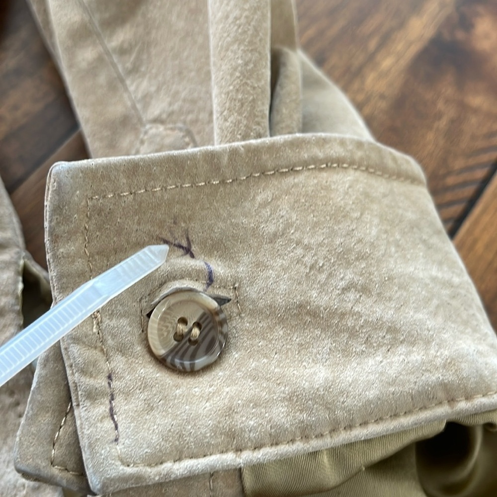 Vintage AMI suede leather jacket camel tan size large - Picture 5 of 13
